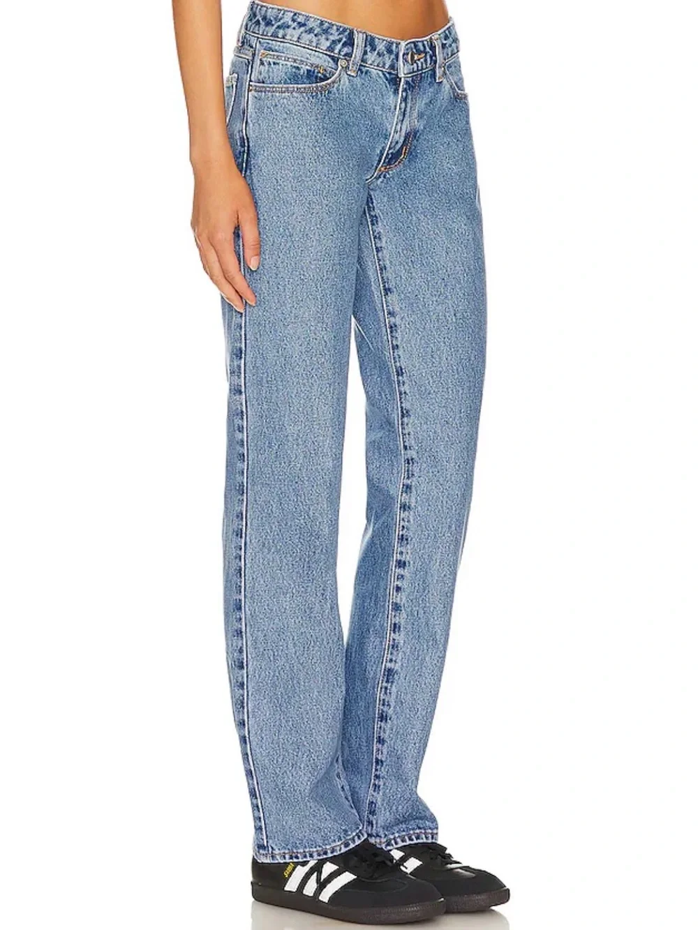 Abrand Low Rise Straight Jeans in Katie size 28